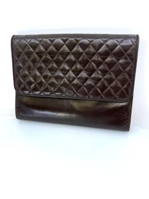 YVES SAINT LAURENT VINTAGE LEATHER CLUTCH BAG