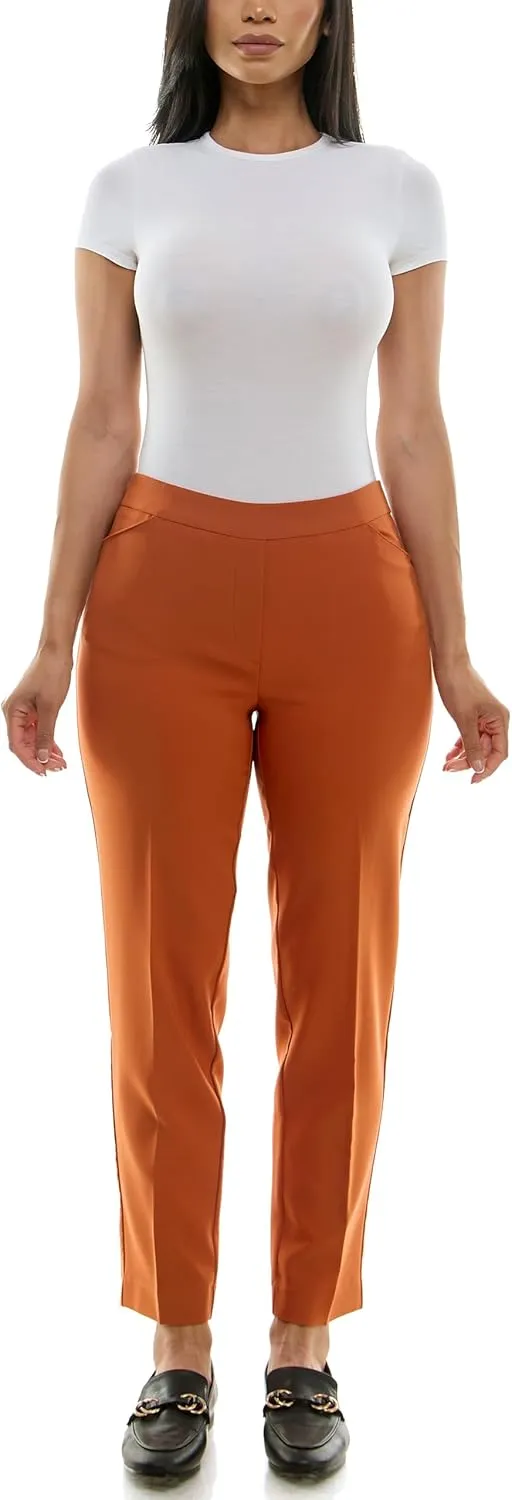 Zac & Rachel Women's Pull-on Ankle Pants with Band