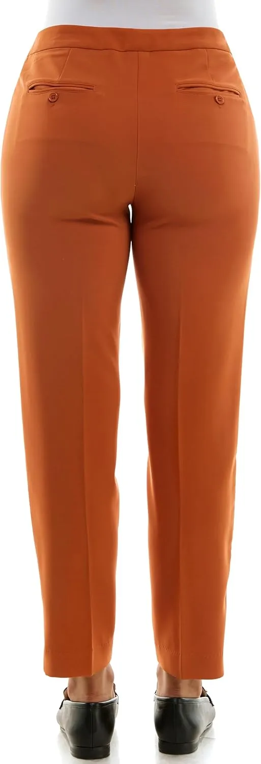 Zac & Rachel Women's Pull-on Ankle Pants with Band