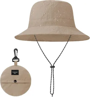 Zando Waterproof Bucket Hat for Women Outdoor Fishing Hat for Men Women Packable Summer Hat Hiking UV Protection Sun Hat