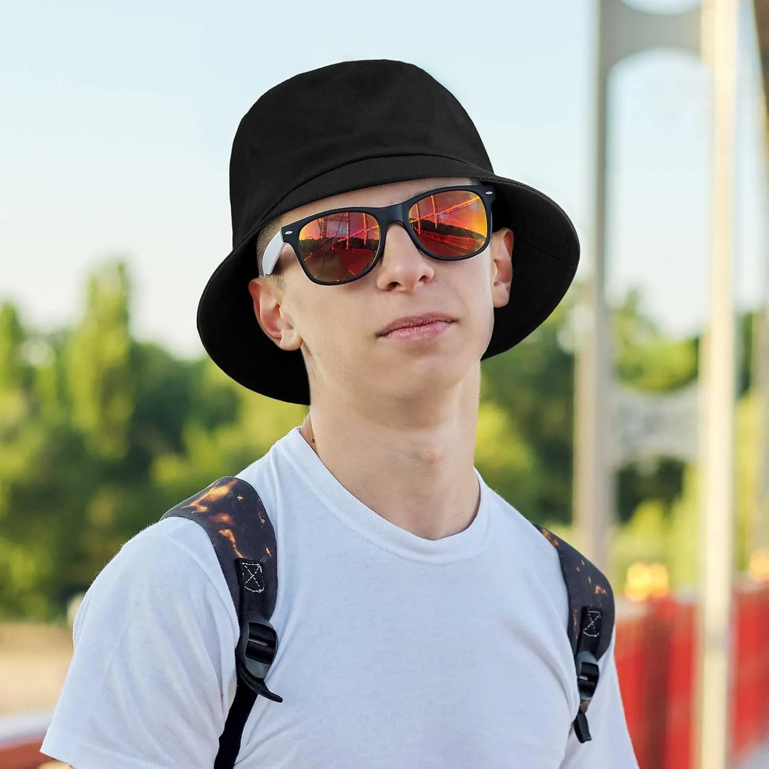 Zhanmai 3 Pcs XXL Bucket Hat for Man Woman Large Oversize Summer Beach Cotton Hats for Fisherman