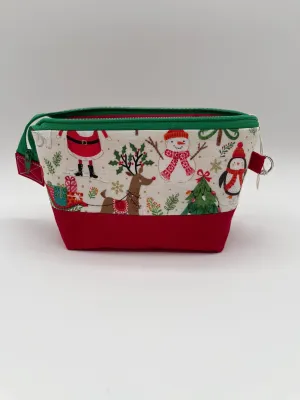 Zipper Bucket Bag - Christmas Santa and Animals