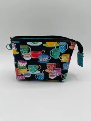 Zipper Bucket Bag - Tea and Coffee Cups